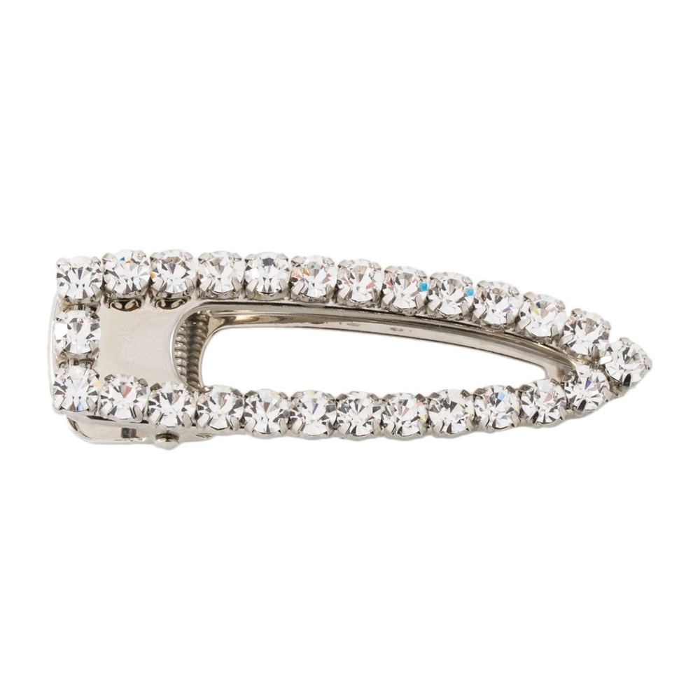 Marc Jacobs crystal embellished silver tone hair clip